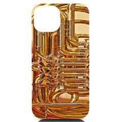 Tuba Valves Pipe Shiny Instrument Music Iphone 14 Black Uv Print Case by Ravend