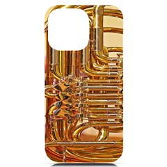 Tuba Valves Pipe Shiny Instrument Music Iphone 14 Pro Max Black Uv Print Case by Ravend