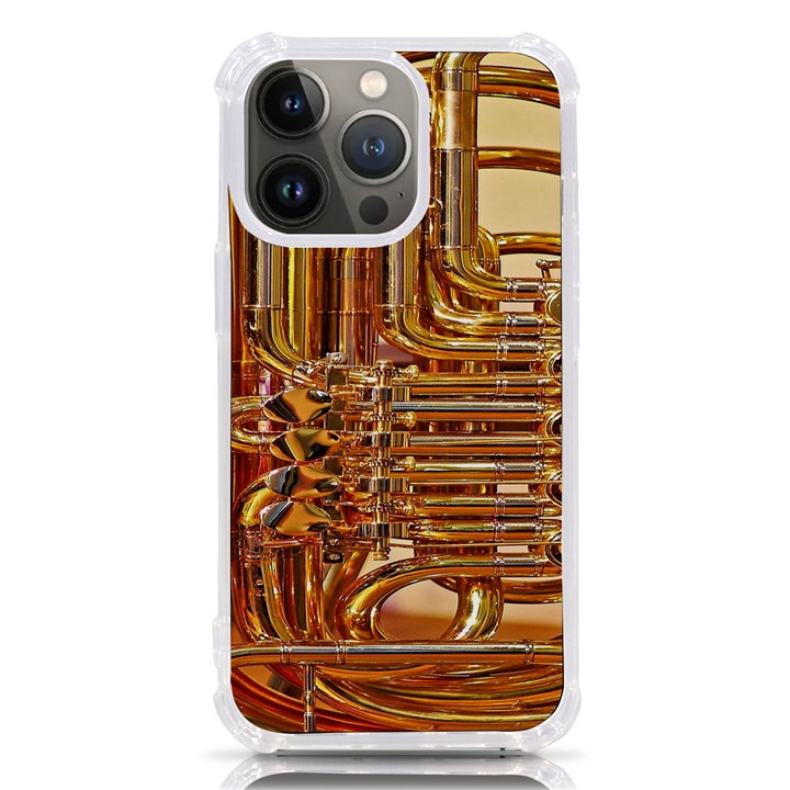 Tuba Valves Pipe Shiny Instrument Music iPhone 13 Pro TPU UV Print Case