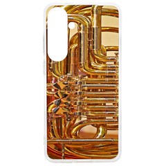 Tuba Valves Pipe Shiny Instrument Music Samsung Galaxy S24 Ultra 6 9 Inch Tpu Uv Case by Ravend