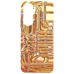 Tuba Valves Pipe Shiny Instrument Music Samsung Galaxy S24 Plus 6 7 Inch Black Tpu Uv Case by Ravend