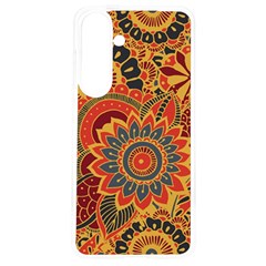 Bright Seamless Pattern With Paisley Mehndi Elements Hand Drawn Wallpaper With Floral Traditional In Samsung Galaxy S24 6 2 Inch Tpu Uv Case by Ket1n9