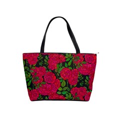 Seamless Pattern With Colorful Bush Roses Classic Shoulder Handbag by Ket1n9