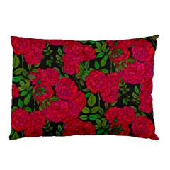 Seamless Pattern With Colorful Bush Roses Pillow Case (two Sides) by Ket1n9