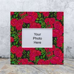 Seamless Pattern With Colorful Bush Roses White Box Photo Frame 4  X 6  by Ket1n9