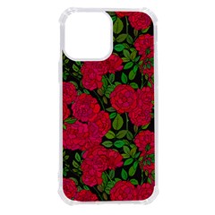 Seamless Pattern With Colorful Bush Roses Iphone 13 Pro Max Tpu Uv Print Case by Ket1n9