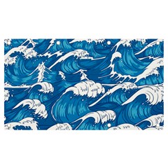 Storm Waves Seamless Pattern Raging Ocean Water Sea Wave Vintage Japanese Storms Print Illustration Banner And Sign 7  X 4  by Ket1n9