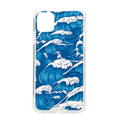 Storm Waves Seamless Pattern Raging Ocean Water Sea Wave Vintage Japanese Storms Print Illustration Iphone 11 Tpu Uv Print Case by Ket1n9