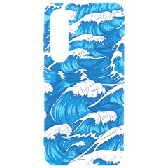 Storm Waves Seamless Pattern Raging Ocean Water Sea Wave Vintage Japanese Storms Print Illustration Samsung Galaxy S24 6 2 Inch Black Tpu Uv Case by Ket1n9