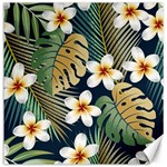 Seamless Pattern With Tropical Strelitzia Flowers Leaves Exotic Background Canvas 20  x 20  19 x19.27  Canvas - 1