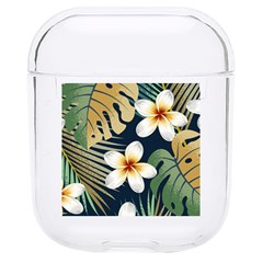 Seamless Pattern With Tropical Strelitzia Flowers Leaves Exotic Background Hard Pc Airpods 1/2 Case by Ket1n9