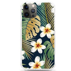 Seamless Pattern With Tropical Strelitzia Flowers Leaves Exotic Background Iphone 12 Pro Max Tpu Uv Print Case by Ket1n9