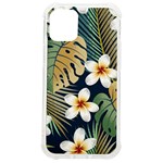 Seamless Pattern With Tropical Strelitzia Flowers Leaves Exotic Background iPhone 12 mini TPU UV Print Case	 Front