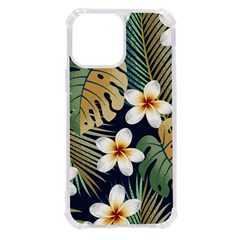 Seamless Pattern With Tropical Strelitzia Flowers Leaves Exotic Background Iphone 13 Pro Max Tpu Uv Print Case by Ket1n9