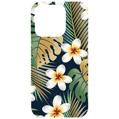 Seamless Pattern With Tropical Strelitzia Flowers Leaves Exotic Background Iphone 15 Pro Black Uv Print Pc Hardshell Case by Ket1n9