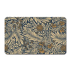 Brown Vintage Background Vintage Floral Pattern Magnet (rectangular) by Ndabl3x