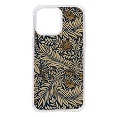 Brown Vintage Background Vintage Floral Pattern Iphone 14 Pro Max Tpu Uv Print Case