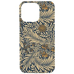 Brown Vintage Background Vintage Floral Pattern Iphone 15 Pro Max Black Uv Print Pc Hardshell Case by Ndabl3x