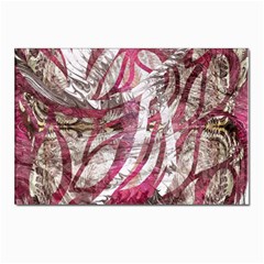 Abstract Blend Postcard 4 x 6  (pkg Of 10) by kaleidomarblingart