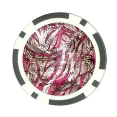 Abstract Blend Poker Chip Card Guard by kaleidomarblingart