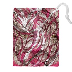 Abstract Blend Drawstring Pouch (4xl) by kaleidomarblingart