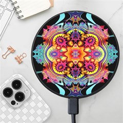 Pink Florales Muster Wireless Fast Charger(black) by 2607694c