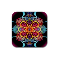 Florales Muster Rubber Coaster (square)