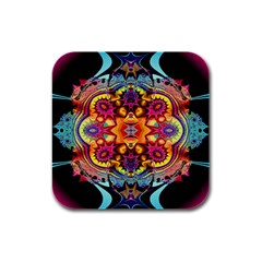 Florales Muster Rubber Square Coaster (4 Pack) by 2607694c