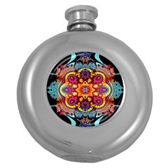 Florales Muster Round Hip Flask (5 Oz)