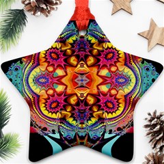 Florales Muster Star Ornament (two Sides)