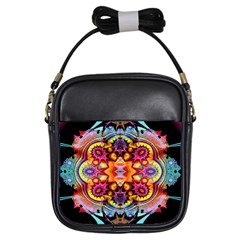 Pink Florales Muster Girls Sling Bag