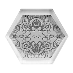 Pink Florales Muster Hexagon Wood Jewelry Box by 2607694c