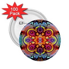 Blume Abstrakt 2 25  Buttons (100 Pack) 