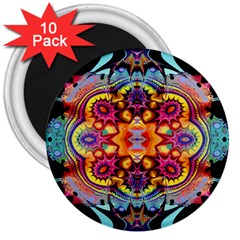 Blume Abstrakt 3  Magnets (10 Pack) 