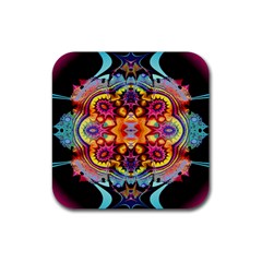 Blume Abstrakt Rubber Coaster (square)