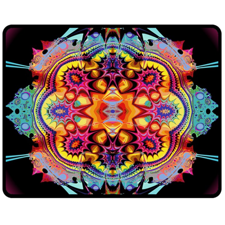 blume abstrakt Two Sides Fleece Blanket (Medium)