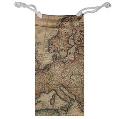 Old Vintage Classic Map Of Europe Jewelry Bag by Paksenen