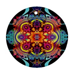 Lila Floral Blume Ornament (round) by 2607694c