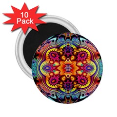 Lila Floral Blume 2 25  Magnets (10 Pack)  by 2607694c