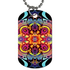 Lila Floral Blume Dog Tag (one Side) by 2607694c