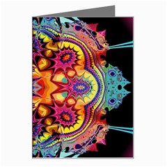 Lila Floral Blume Greeting Card