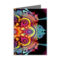 Lila Floral Blume Mini Greeting Card