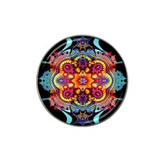 Lila Floral Blume Hat Clip Ball Marker (4 Pack) by 2607694c