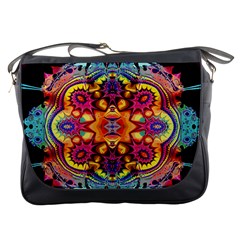 Lila Floral Blume Messenger Bag by 2607694c