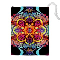 Lila Floral Blume Drawstring Pouch (5xl) by 2607694c