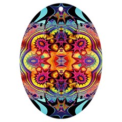 Lila Floral Blume Uv Print Acrylic Ornament Oval by 2607694c