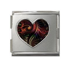 Fractal 1 Mega Link Heart Italian Charm (18mm) by 2607694c