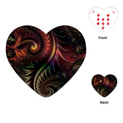 Fractal 1 Playing Cards Single Design (heart)