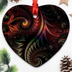 Fractal 1 Heart Ornament (two Sides)