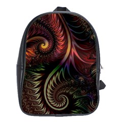 Fractal 1 School Bag (xl) by 2607694c